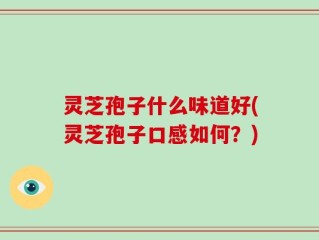 灵芝孢子什么味道好(灵芝孢子口感如何？)