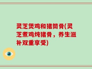 灵芝煲鸡和猪筒骨(灵芝煮鸡炖猪骨，养生滋补双重享受)
