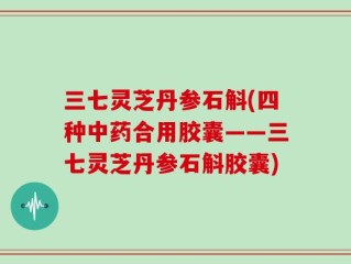 三七灵芝丹参石斛(四种中药合用胶囊——三七灵芝丹参石斛胶囊)