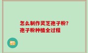 怎么制作灵芝孢子粉？孢子粉种植全过程