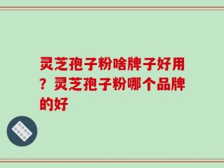 灵芝孢子粉啥牌子好用？灵芝孢子粉哪个品牌的好