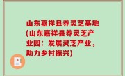山东嘉祥县养灵芝基地(山东嘉祥县养灵芝产业园：发展灵芝产业，助力乡村振兴)