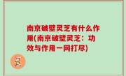 南京破壁灵芝有什么作用(南京破壁灵芝：功效与作用一网打尽)