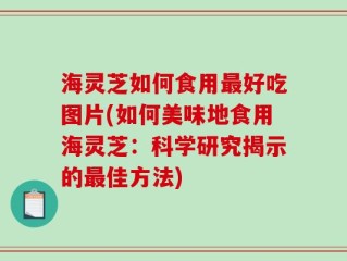 海灵芝如何食用最好吃图片(如何美味地食用海灵芝：科学研究揭示的最佳方法)