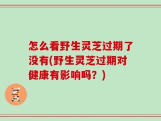 怎么看野生灵芝过期了没有(野生灵芝过期对健康有影响吗？)