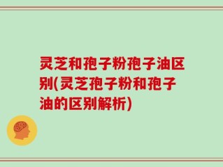 灵芝和孢子粉孢子油区别(灵芝孢子粉和孢子油的区别解析)