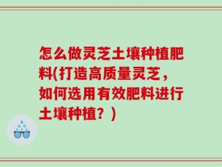 怎么做灵芝土壤种植肥料(打造高质量灵芝，如何选用有效肥料进行土壤种植？)