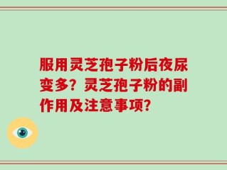 服用灵芝孢子粉后夜尿变多？灵芝孢子粉的副作用及注意事项？