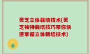 灵芝立体栽培技术(灵芝独特栽培技巧带你快速掌握立体栽培技术)