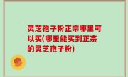 灵芝孢子粉正宗哪里可以买(哪里能买到正宗的灵芝孢子粉)