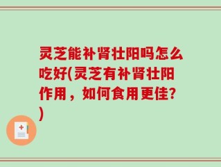 灵芝能补肾壮阳吗怎么吃好(灵芝有补肾壮阳作用，如何食用更佳？)