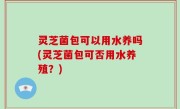 灵芝菌包可以用水养吗(灵芝菌包可否用水养殖？)