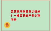 灵芝孢子粉是多少微米？一棵灵芝能产多少孢子粉