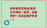 护肝草灵芝鸡汤(草灵芝与鸡肉一起煲，还能养肝？试试这道护肝汤！)