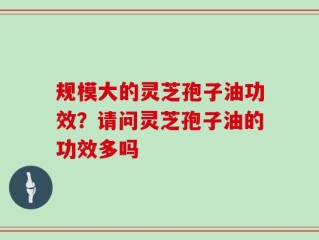 规模大的灵芝孢子油功效？请问灵芝孢子油的功效多吗