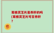 葛根灵芝片是养肝的吗(葛根灵芝片可否养肝？