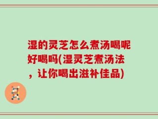 湿的灵芝怎么煮汤喝呢好喝吗(湿灵芝煮汤法，让你喝出滋补佳品)