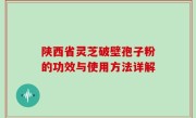 陕西省灵芝破壁孢子粉的功效与使用方法详解