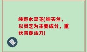 纯野木灵芝(纯天然，以灵芝为主要成分，重获青春活力)
