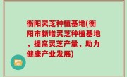衡阳灵芝种植基地(衡阳市新增灵芝种植基地，提高灵芝产量，助力健康产业发展)