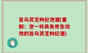 首乌灵芝枸杞泡酒(重制：泡一杯具有养生功效的首乌灵芝枸杞酒)