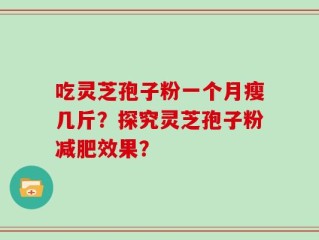 吃灵芝孢子粉一个月瘦几斤？探究灵芝孢子粉减肥效果？