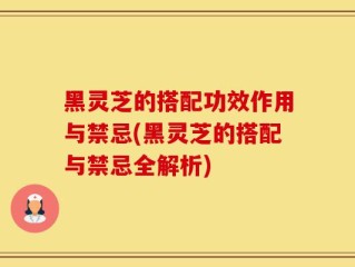 黑灵芝的搭配功效作用与禁忌(黑灵芝的搭配与禁忌全解析)