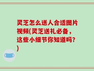 灵芝怎么送人合适图片视频(灵芝送礼必备，这些小细节你知道吗？)