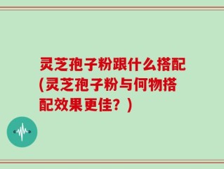 灵芝孢子粉跟什么搭配(灵芝孢子粉与何物搭配效果更佳？)