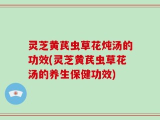 灵芝黄芪虫草花炖汤的功效(灵芝黄芪虫草花汤的养生保健功效)