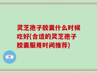 灵芝孢子胶囊什么时候吃好(合适的灵芝孢子胶囊服用时间推荐)