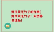 野生灵芝竹子的作用(野生灵芝竹子：天然养生佳品)