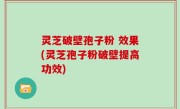 灵芝破壁孢子粉 效果(灵芝孢子粉破壁提高功效)