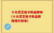 十大灵芝孢子粉品牌榜(十大灵芝孢子粉品牌榜排行榜单)