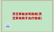 灵芝草能杀死癌症(灵芝草有助于治疗癌症)