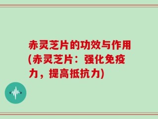 赤灵芝片的功效与作用(赤灵芝片：强化免疫力，提高抵抗力)