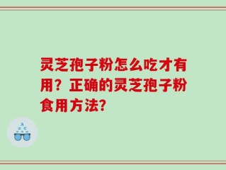 灵芝孢子粉怎么吃才有用？正确的灵芝孢子粉食用方法？