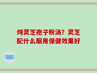 炖灵芝孢子粉汤？灵芝配什么服用保健效果好