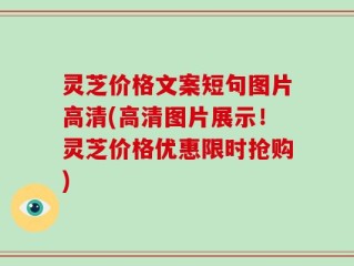 灵芝价格文案短句图片高清(高清图片展示！灵芝价格优惠限时抢购)