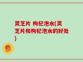 灵芝片 枸杞泡水(灵芝片和枸杞泡水的好处)