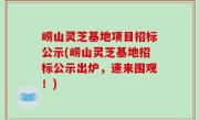 崂山灵芝基地项目招标公示(崂山灵芝基地招标公示出炉，速来围观！)