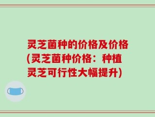 灵芝菌种的价格及价格(灵芝菌种价格：种植灵芝可行性大幅提升)