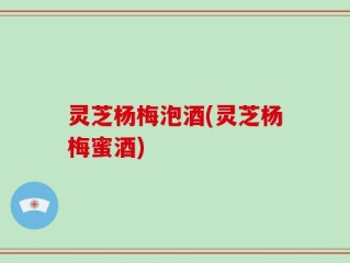 灵芝杨梅泡酒(灵芝杨梅蜜酒)