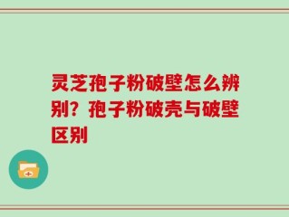 灵芝孢子粉破壁怎么辨别？孢子粉破壳与破壁区别