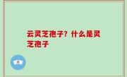 云灵芝孢子？什么是灵芝孢子