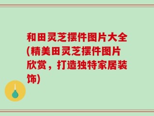 和田灵芝摆件图片大全(精美田灵芝摆件图片欣赏，打造独特家居装饰)