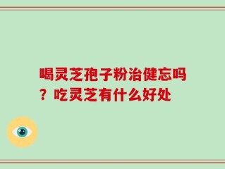 喝灵芝孢子粉治健忘吗？吃灵芝有什么好处