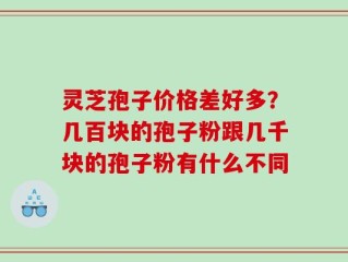 灵芝孢子价格差好多？几百块的孢子粉跟几千块的孢子粉有什么不同