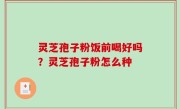 灵芝孢子粉饭前喝好吗？灵芝孢子粉怎么种