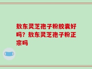 敖东灵芝孢子粉胶囊好吗？敖东灵芝孢子粉正宗吗